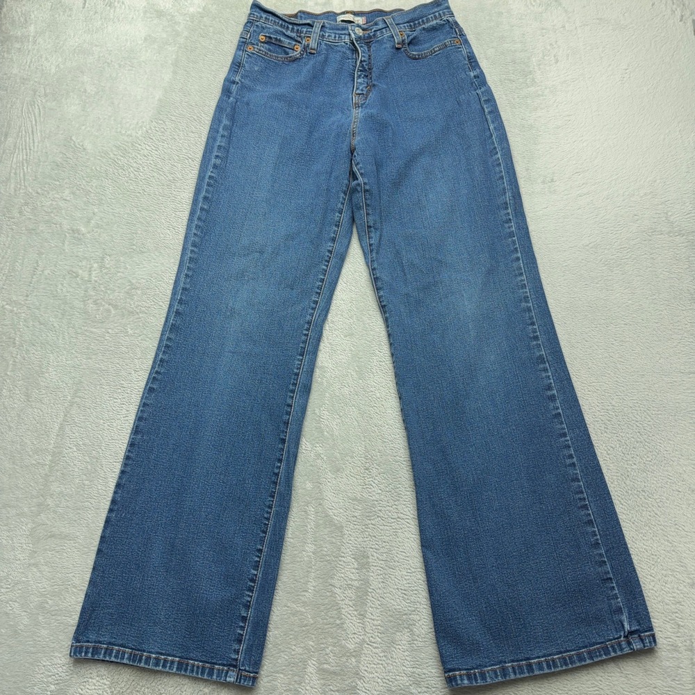 Levi Jeans Womens 10M Blue Perfectly Slimming 512 Bootcut Stretch Denim Denim